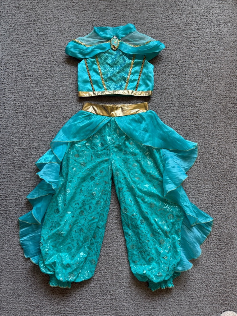 Disney Princess Jasmine Two-Piece Costume with Gold Trim